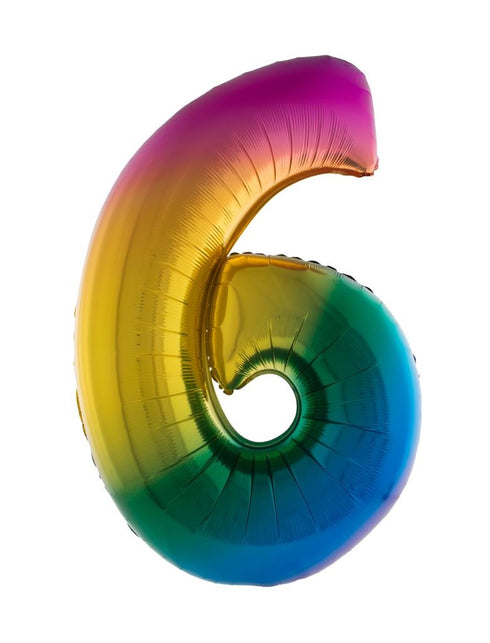 Funny Fashion Folieballon 102 cm regenboog