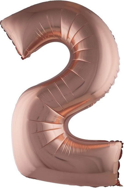 Funny Fashion Folieballon 102 cm rose goud