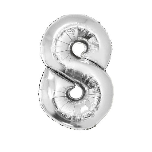 Funny Fashion Folieballon 102 cm zilver