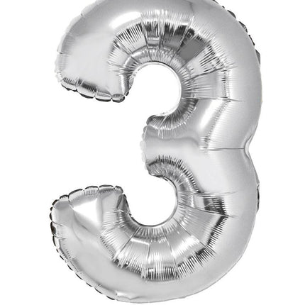 Funny Fashion Folieballon 82 cm zilver