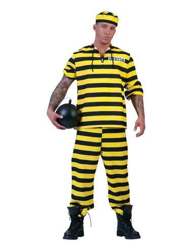 Funny Fashion Geel boevenpak heren