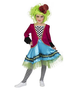 Funny Fashion Gek Mad Hatter pak meisje