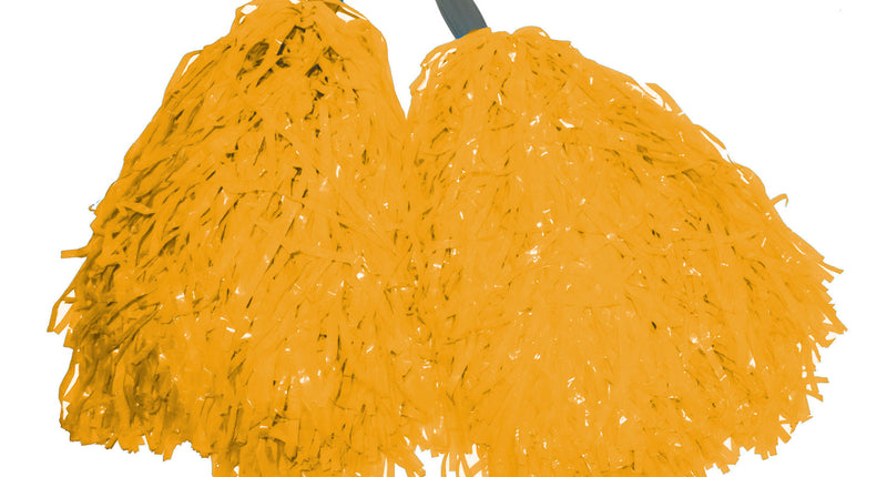 Funny Fashion Gele pom poms op stokje