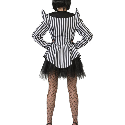 Funny Fashion Gestreepte carnavalsjas Denise