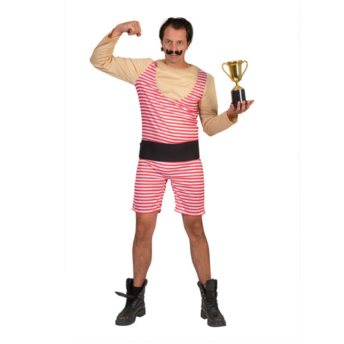 Funny Fashion Gewichtsheffer kostuum  Fonny met spierbundel