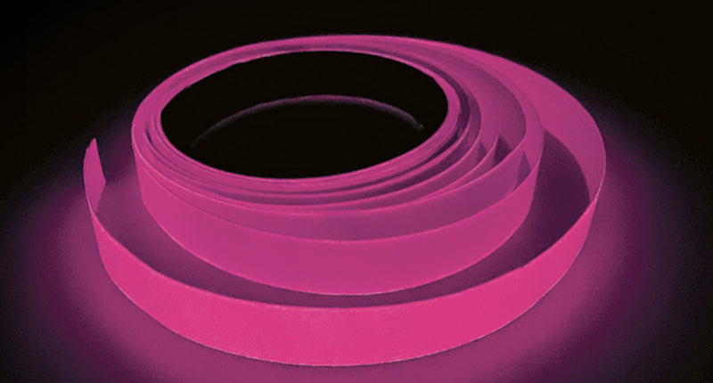 Funny Fashion Glow in the dark tape roze