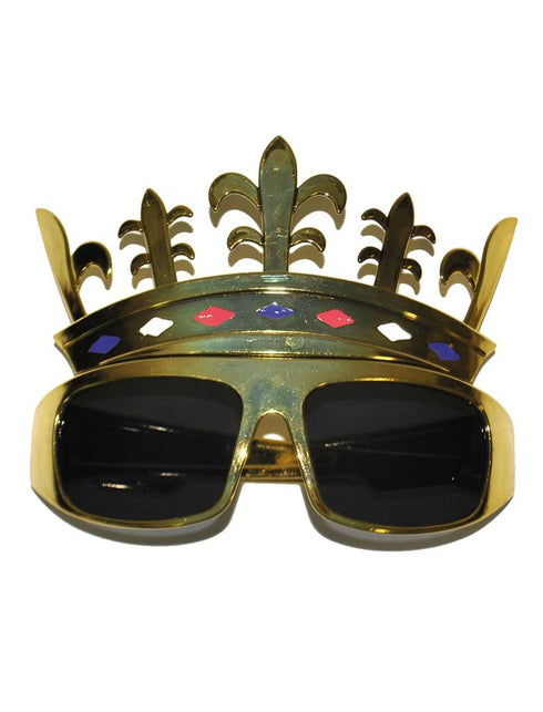 Funny Fashion Gouden bril met kleine kroon