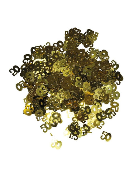 Funny Fashion Gouden confetti tafel decoratie 50 jaar