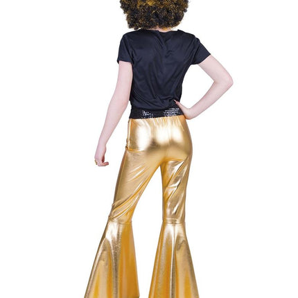 Funny Fashion Gouden Disco broek Fever dames