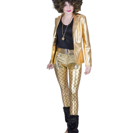 Funny Fashion Gouden disco jasje Fever dames