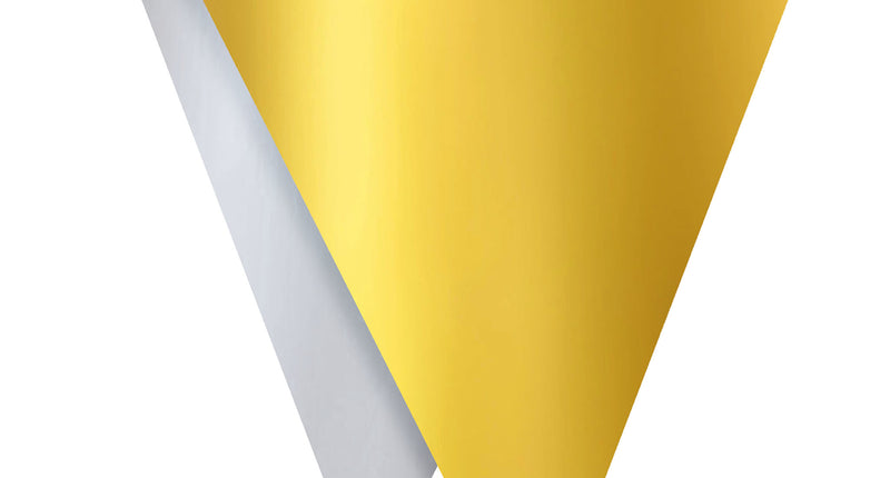 Funny Fashion Gouden vlagenlijn slinger 5mtr.