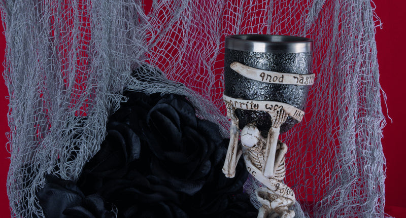 Funny Fashion Griezelig decoratiekleed grijs