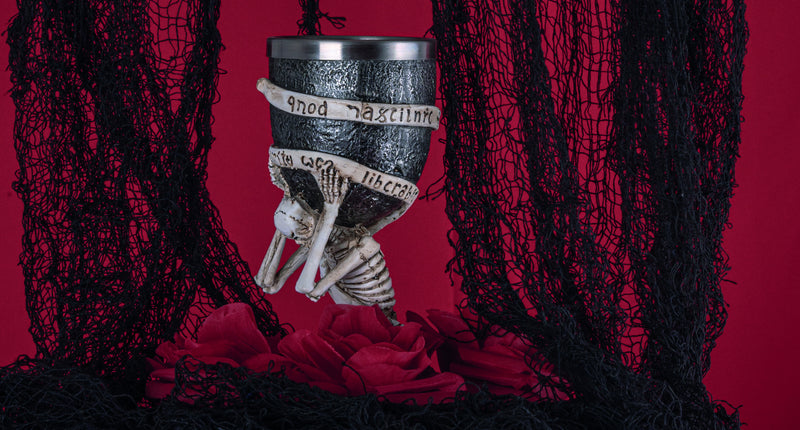 Funny Fashion Griezelig decoratiekleed zwart