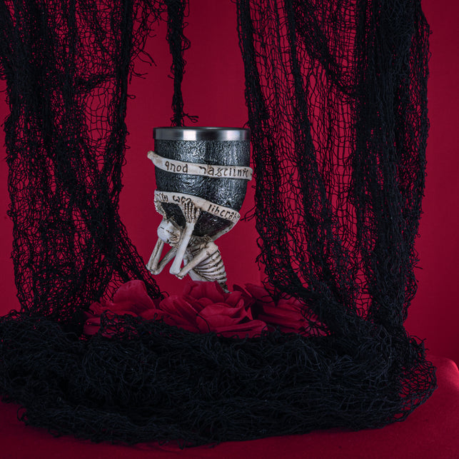 Funny Fashion Griezelig decoratiekleed zwart