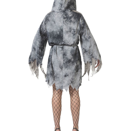 Funny Fashion Grijs demonen pak Lady Midday