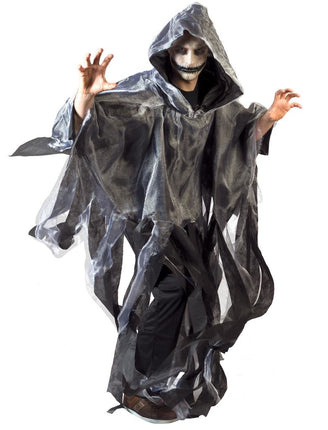Funny Fashion Grijze Zombie cape voor Halloween