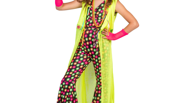 Funny Fashion Groen hippie vest Nina meisje