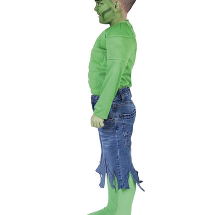 Funny Fashion Groen spierballen shirt  Dave