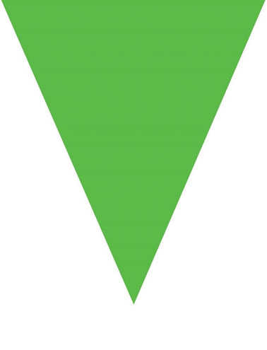 Funny Fashion Groene vlaggenlijn slinger 5mtr.