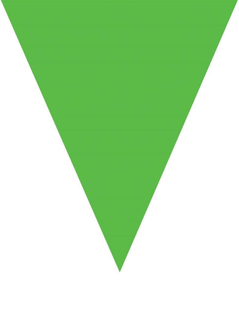 Funny Fashion Groene vlaggenlijn slinger 5mtr.