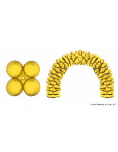 Funny Fashion Grote ballonboog folieballonen Goud