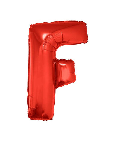 Funny Fashion Grote folie ballon letter F Rood