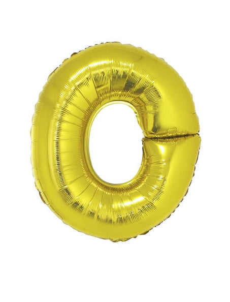 Funny Fashion Grote folie ballon letter O Goud