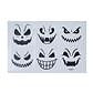 Funny Fashion Halloween stickers voor op glas