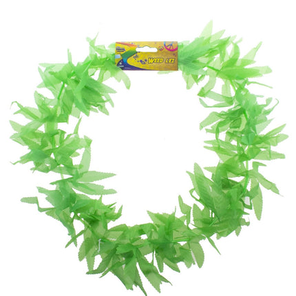 Funny Fashion Halsketting bladeren groen