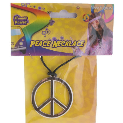 Funny Fashion Halsketting peace zilver