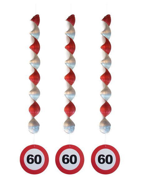 Funny Fashion Hangdecoratie 60 jaar versiering verkeersbord