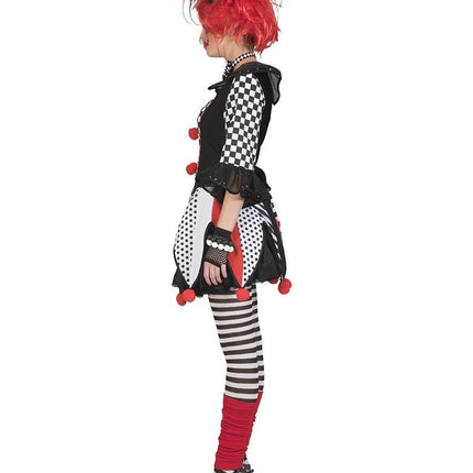 Funny Fashion Harlekijn Jester pak dames