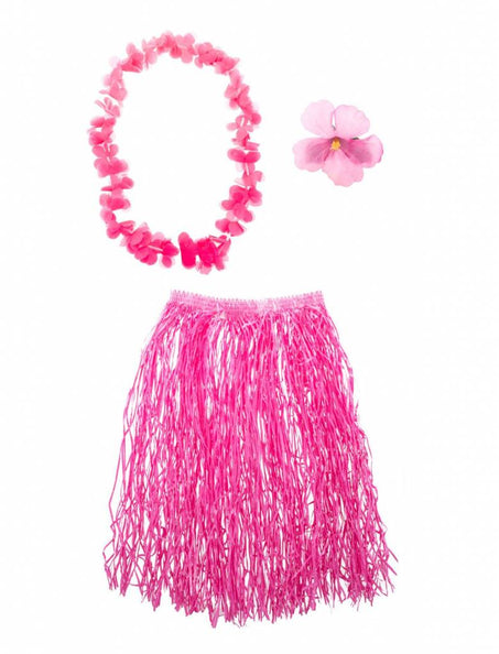 Funny Fashion Hawaii verkleed set Aloha roze