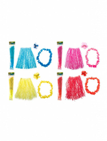 Funny Fashion Hawaii verkleed set Aloha roze