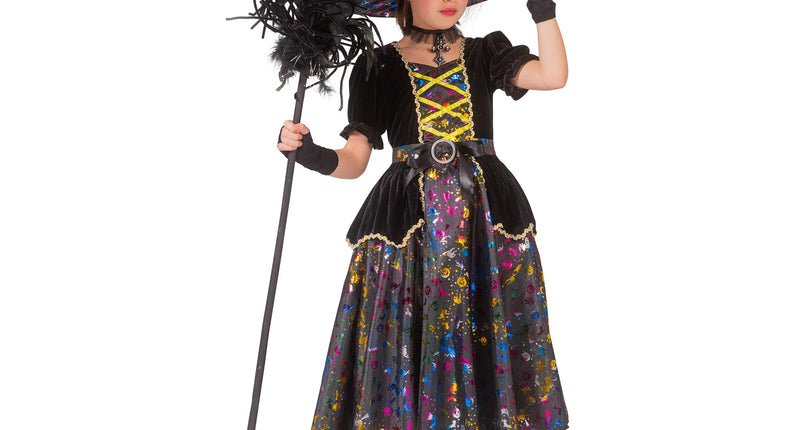 Funny Fashion Heksen jurk Wanda kinderen