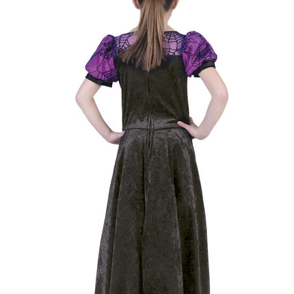 Funny Fashion Heksen pak purple spider meisje