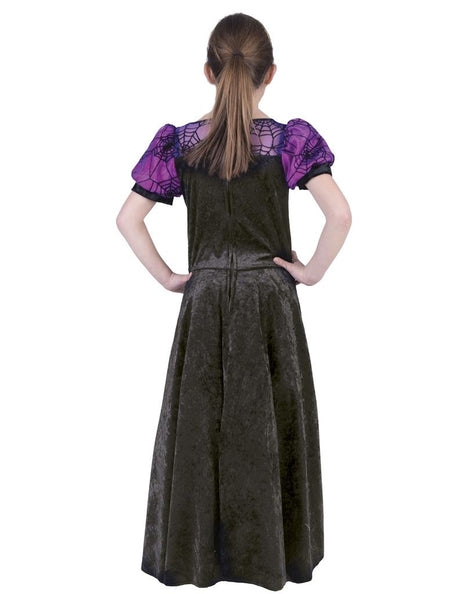 Funny Fashion Heksen pak purple spider meisje