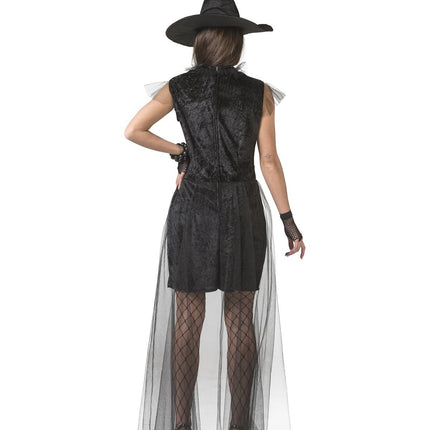 Funny Fashion Heksenjurk Galaxy zwart goud