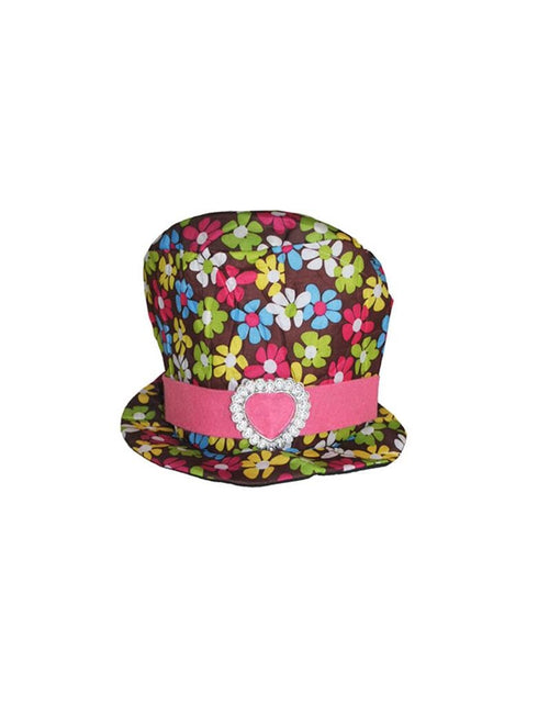 Funny Fashion Hippie hoed met bloemen