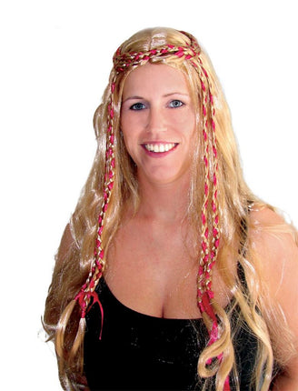 Funny Fashion Hippie pruik Lisette