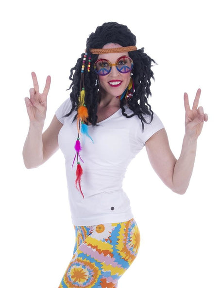 Funny Fashion Hippie verkleed set Pien 3-dlg