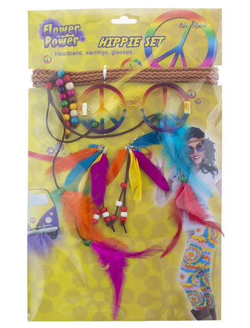 Funny Fashion Hippie verkleed set Pien 3-dlg
