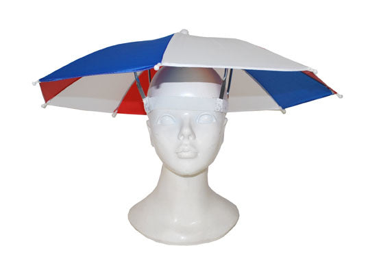 Funny Fashion Hoed met paraplu rood wit blauw