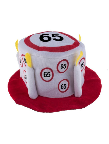 Funny Fashion Hoge hoed 65 jaar met verkeersborden