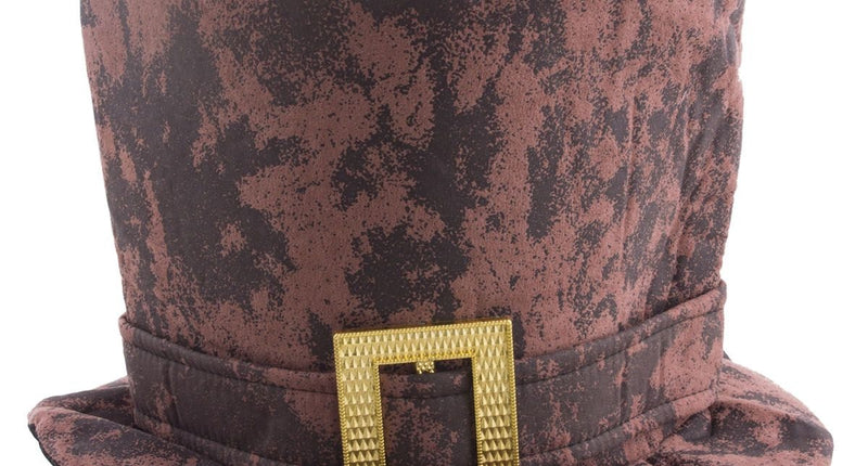 Funny Fashion Hoge hoed steampunk met grote gesp