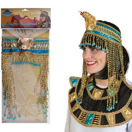 Funny Fashion Hoofdbedekking Cleopatra met kralen