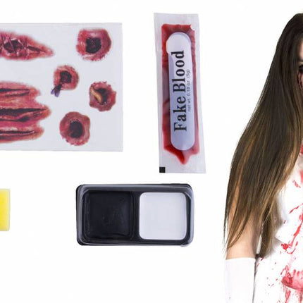 Funny Fashion Imitatie wonden en make-up set