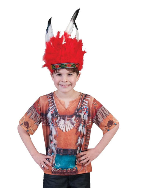 Funny Fashion Indianen shirt 3 D kind