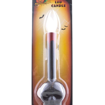 Funny Fashion Kandelaar doodskop met kaars