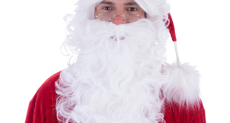 Funny Fashion Kerstman baard met pruik